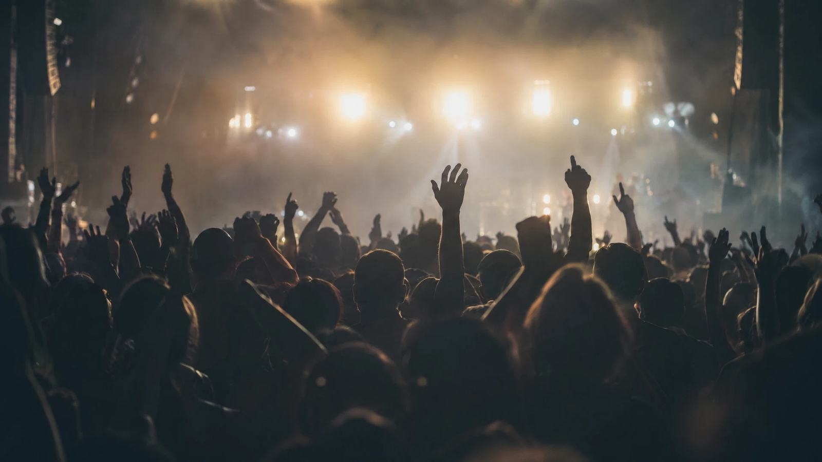 A crowd gathers at a fictional London club show.